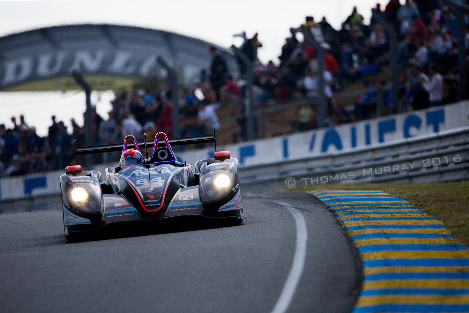 Fred Sausset driving the Oak Racing LMP2 Morgan in the 2016 Le Mans 24 Fred Sausset driving the Oak Racing LMP2 Morgan on approach to Tetre Rouge in the 2016 Le Mans 24